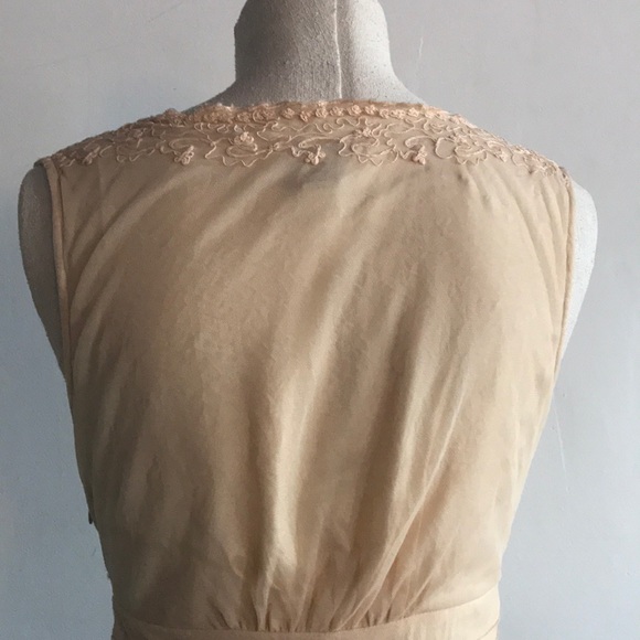 ANTHROPOLOGIE Cream/Tan 1920’s Midi Dress - Picture 5 of 8